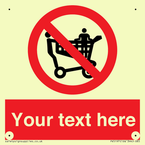 Custom No Climbing on Trolley Sign